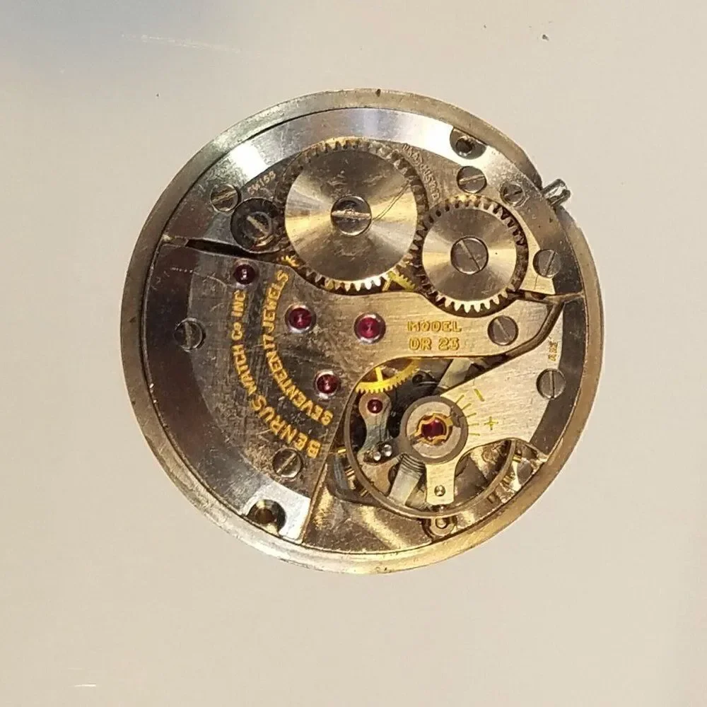 Benrus Swiss DR 23 AXZ Pat 2446603 Watch 17 Jewel 10K RGP For Restoration Parts